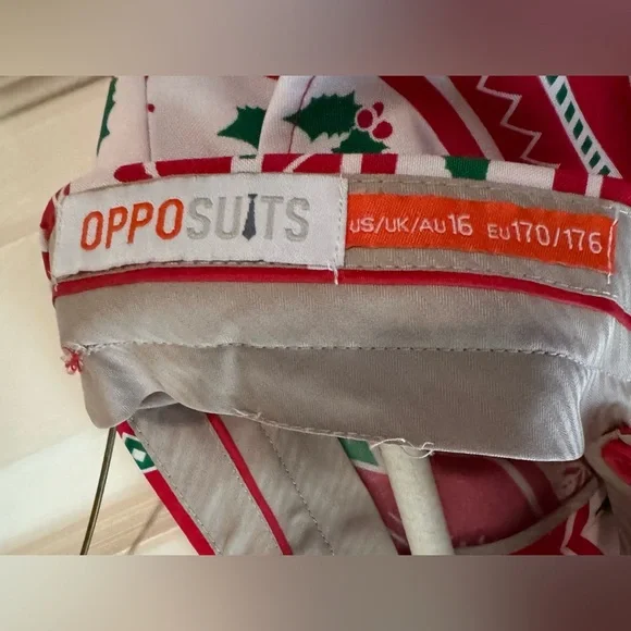 OPPOSUITS Christmas Suit with Clip-on Tie Boys size 16 Blazer & Pants - Picture 6 of 14